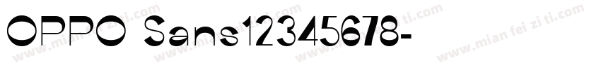 OPPO Sans12345678字体转换